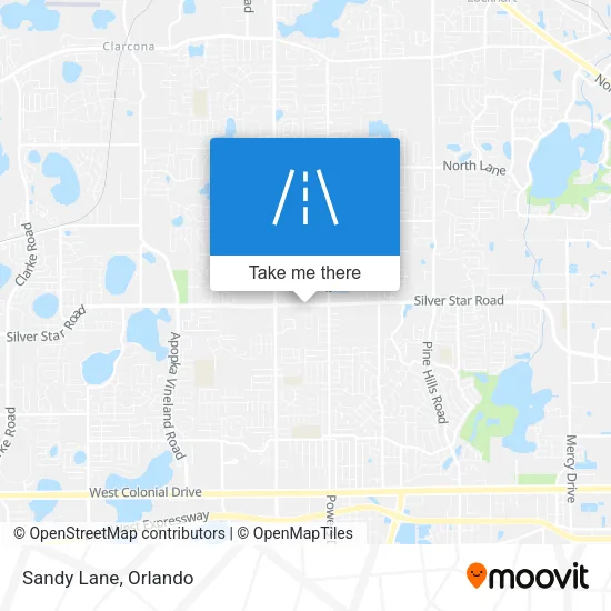 Sandy Lane map