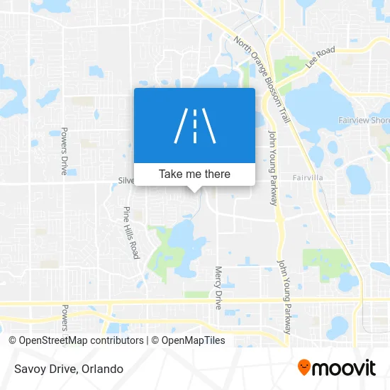 Savoy Drive map