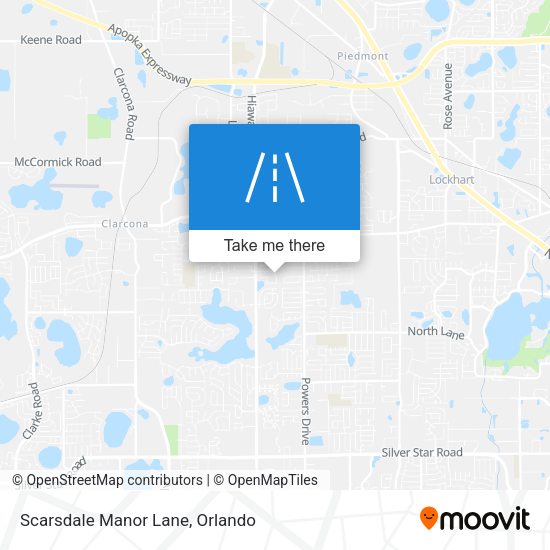 Mapa de Scarsdale Manor Lane