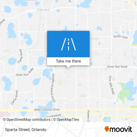 Sparta Street map