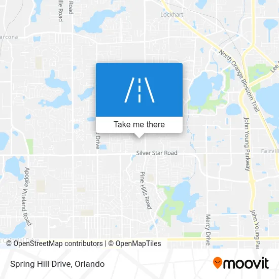 Spring Hill Drive map