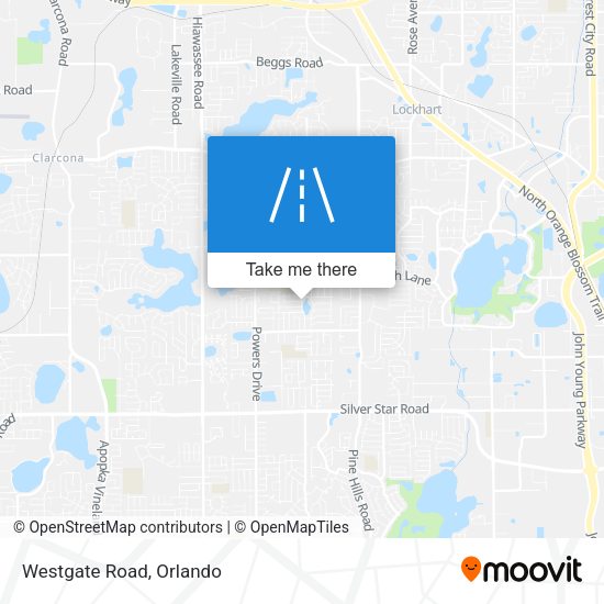 Mapa de Westgate Road