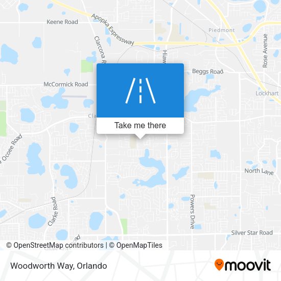 Woodworth Way map