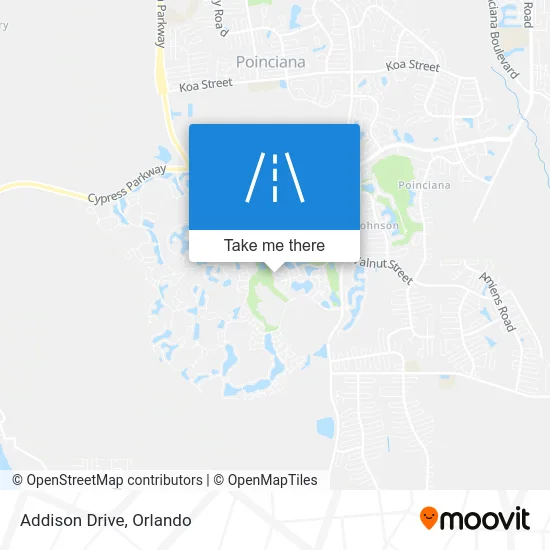 Addison Drive map