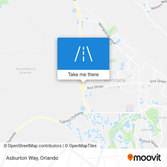 Asburton Way map