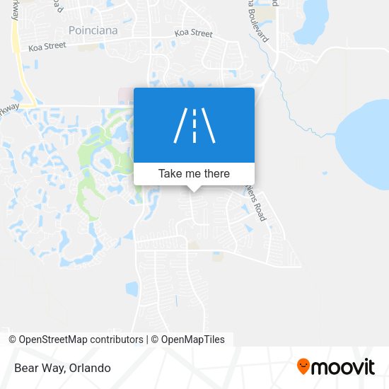Mapa de Bear Way