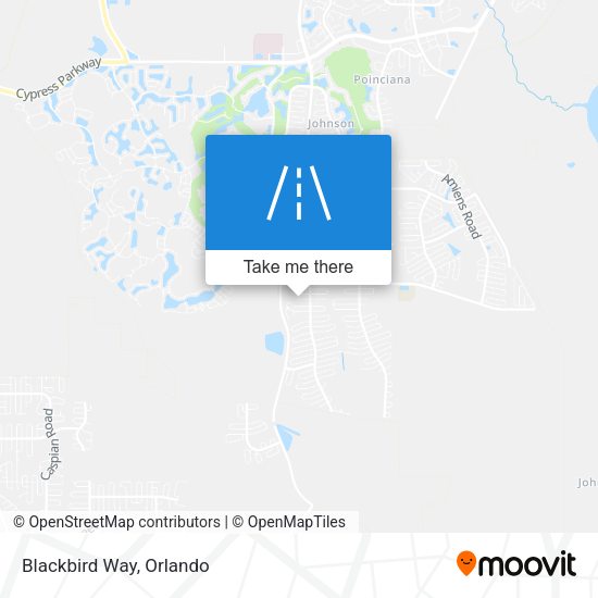 Mapa de Blackbird Way