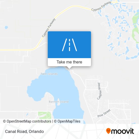 Mapa de Canal Road