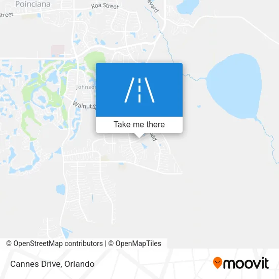 Cannes Drive map