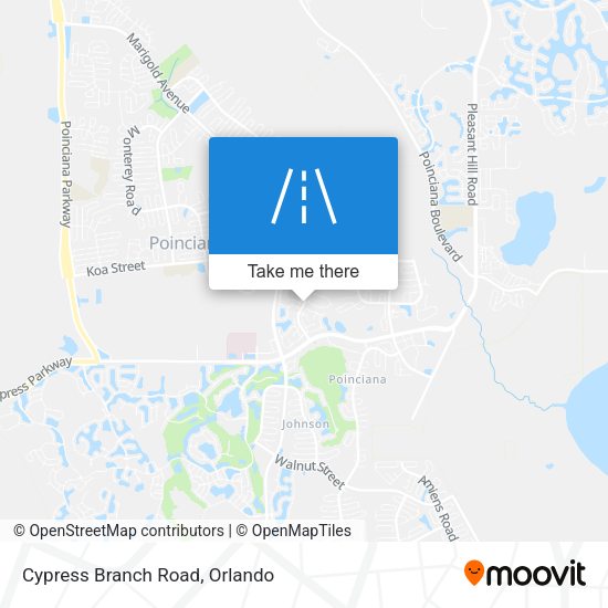 Cypress Branch Road map