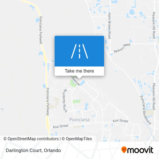 Mapa de Darlington Court