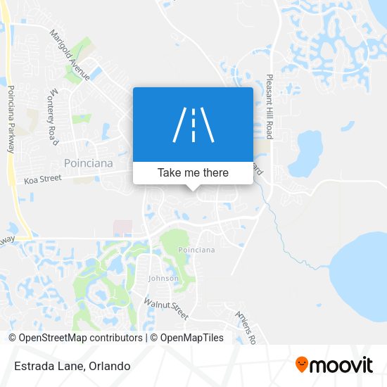 Mapa de Estrada Lane