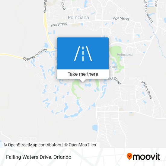 Falling Waters Drive map