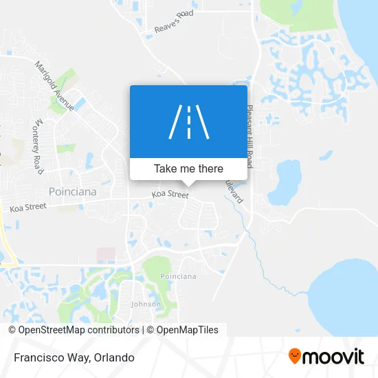 Francisco Way map