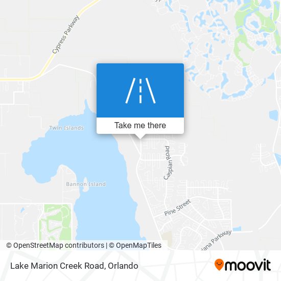 Lake Marion Creek Road map