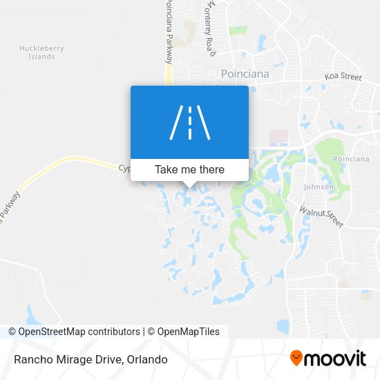Mapa de Rancho Mirage Drive