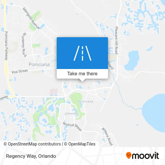 Regency Way map