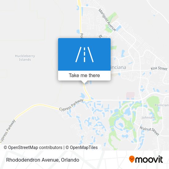 Rhododendron Avenue map