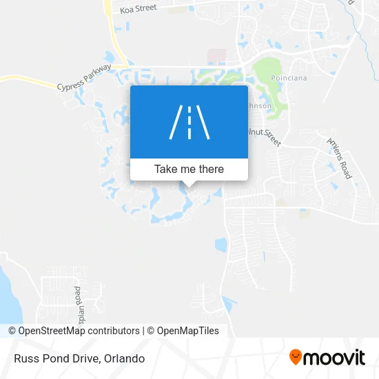 Russ Pond Drive map