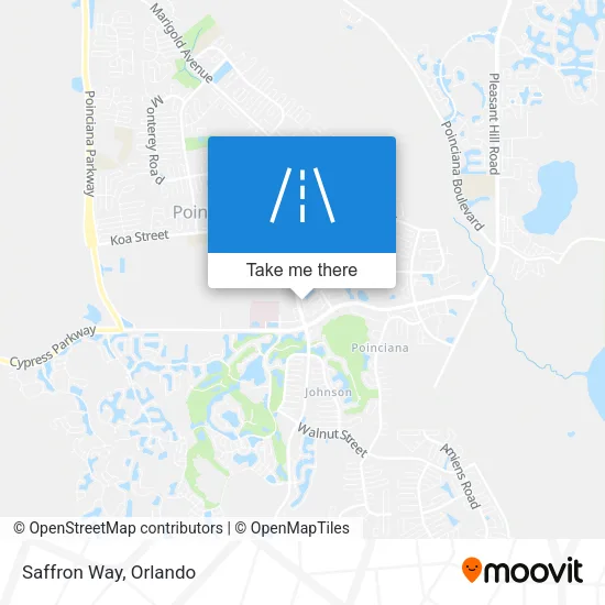 Saffron Way map