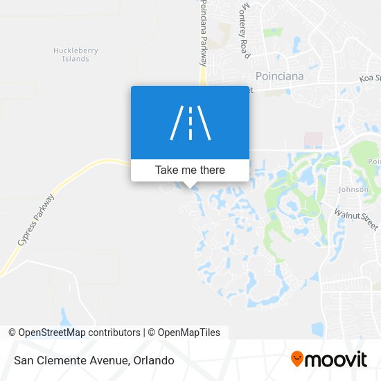 Mapa de San Clemente Avenue