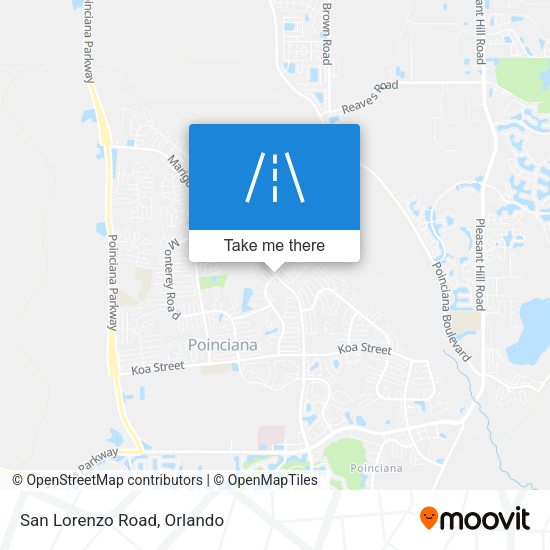 Mapa de San Lorenzo Road