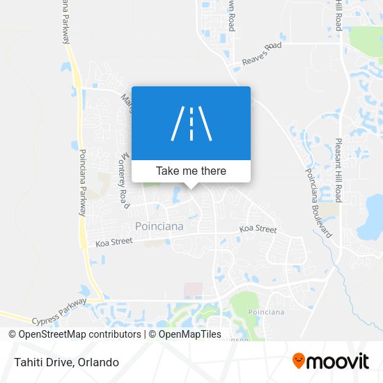 Mapa de Tahiti Drive