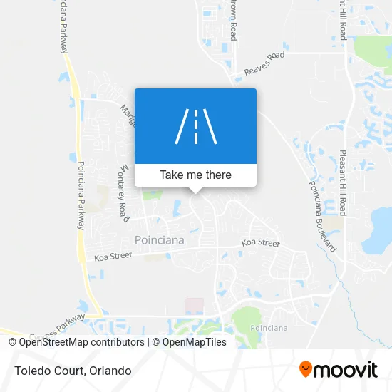 Toledo Court map