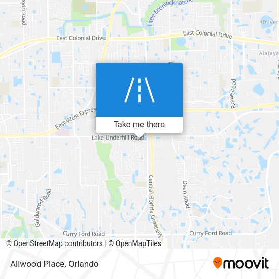 Mapa de Allwood Place