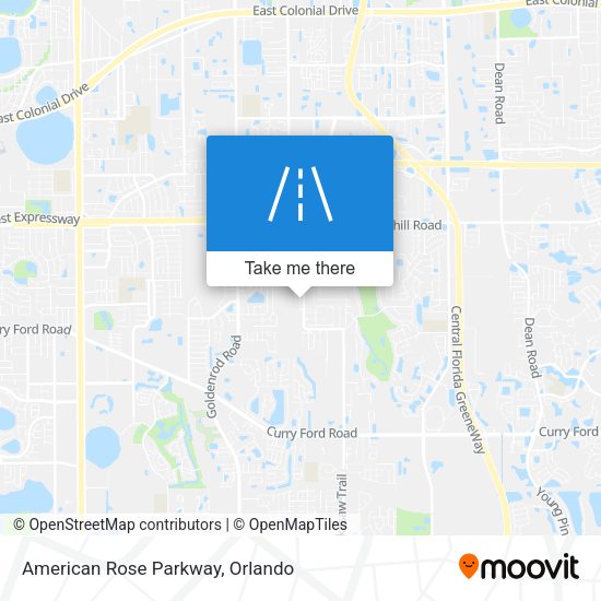 Mapa de American Rose Parkway