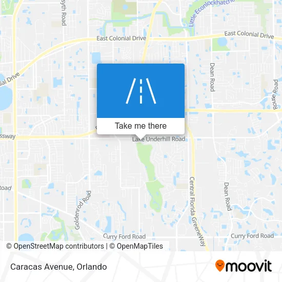 Caracas Avenue map