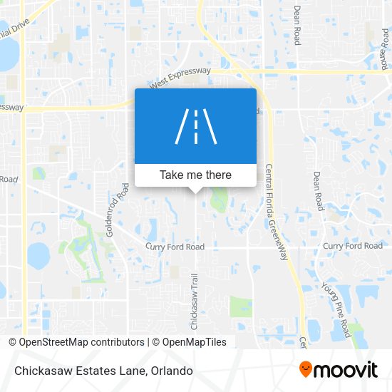 Mapa de Chickasaw Estates Lane