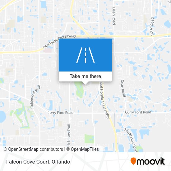 Mapa de Falcon Cove Court