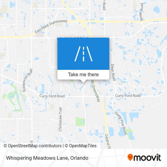 Whispering Meadows Lane map