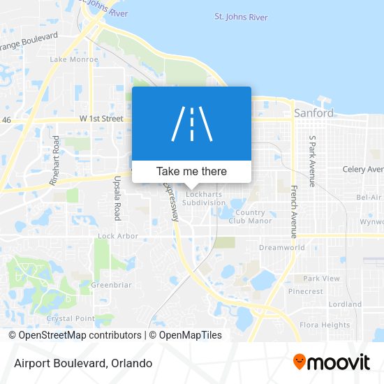 Mapa de Airport Boulevard