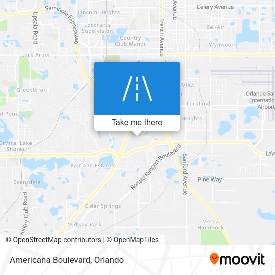 Mapa de Americana Boulevard