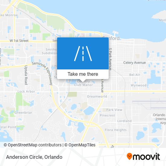 Anderson Circle map