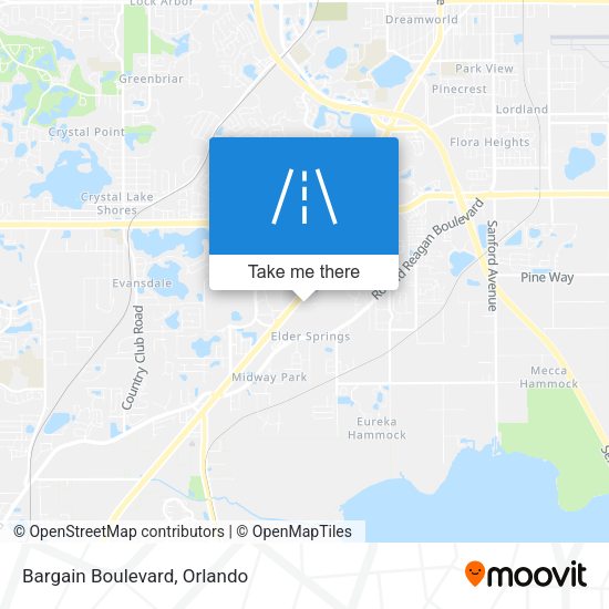 Mapa de Bargain Boulevard