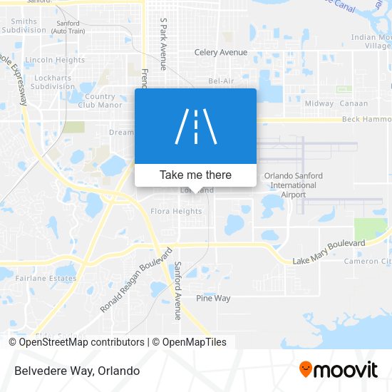 Mapa de Belvedere Way