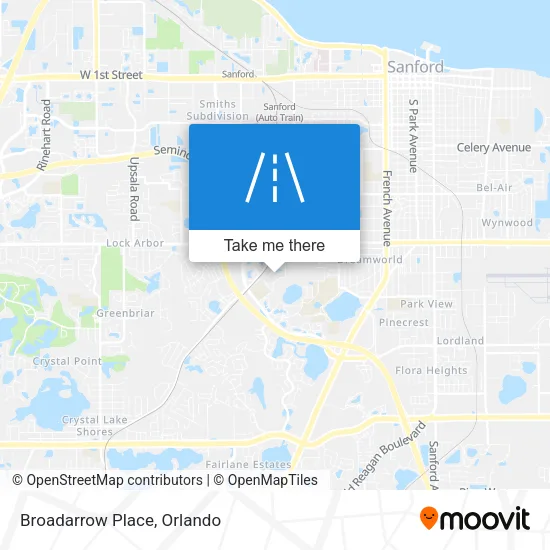 Broadarrow Place map
