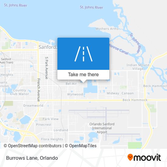 Mapa de Burrows Lane