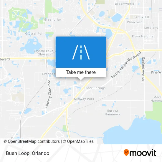 Bush Loop map