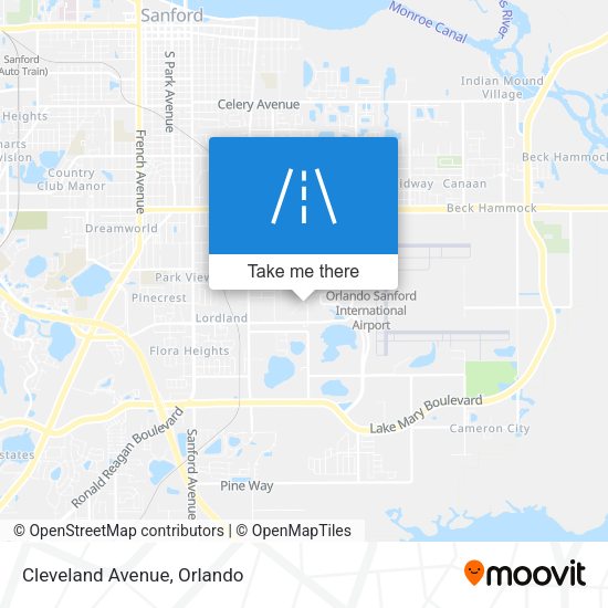 Mapa de Cleveland Avenue