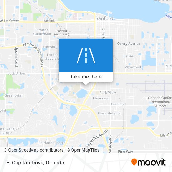 Mapa de El Capitan Drive
