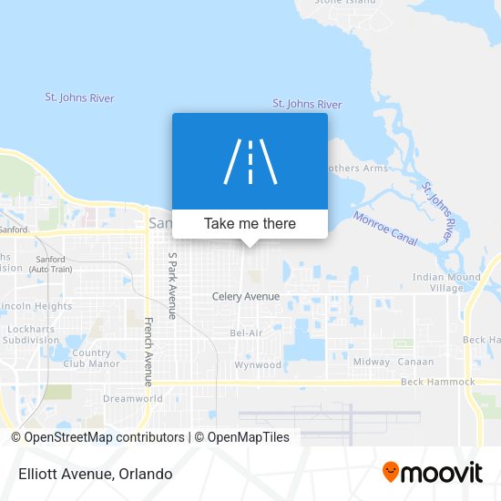 Mapa de Elliott Avenue