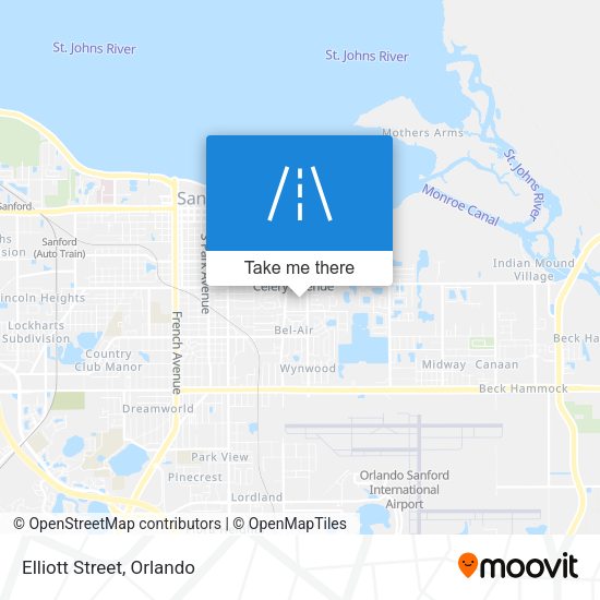 Mapa de Elliott Street