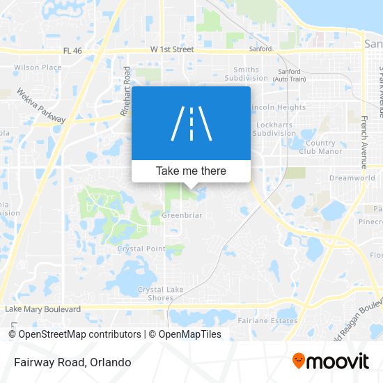 Mapa de Fairway Road