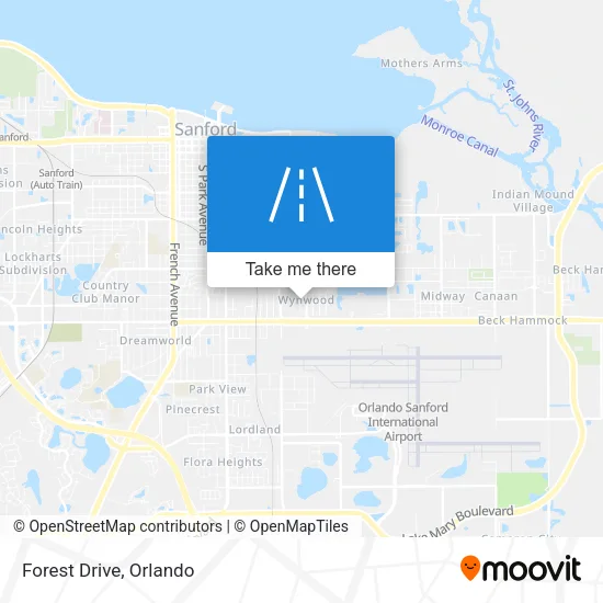 Forest Drive map