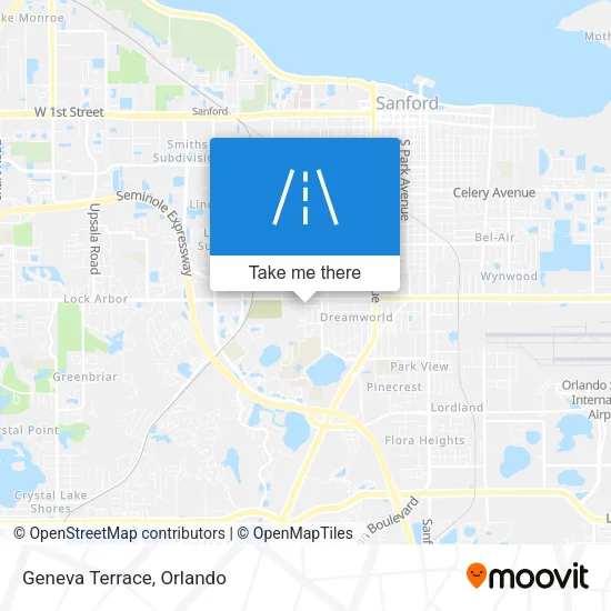 Geneva Terrace map