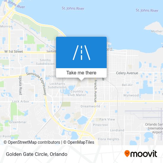 Mapa de Golden Gate Circle